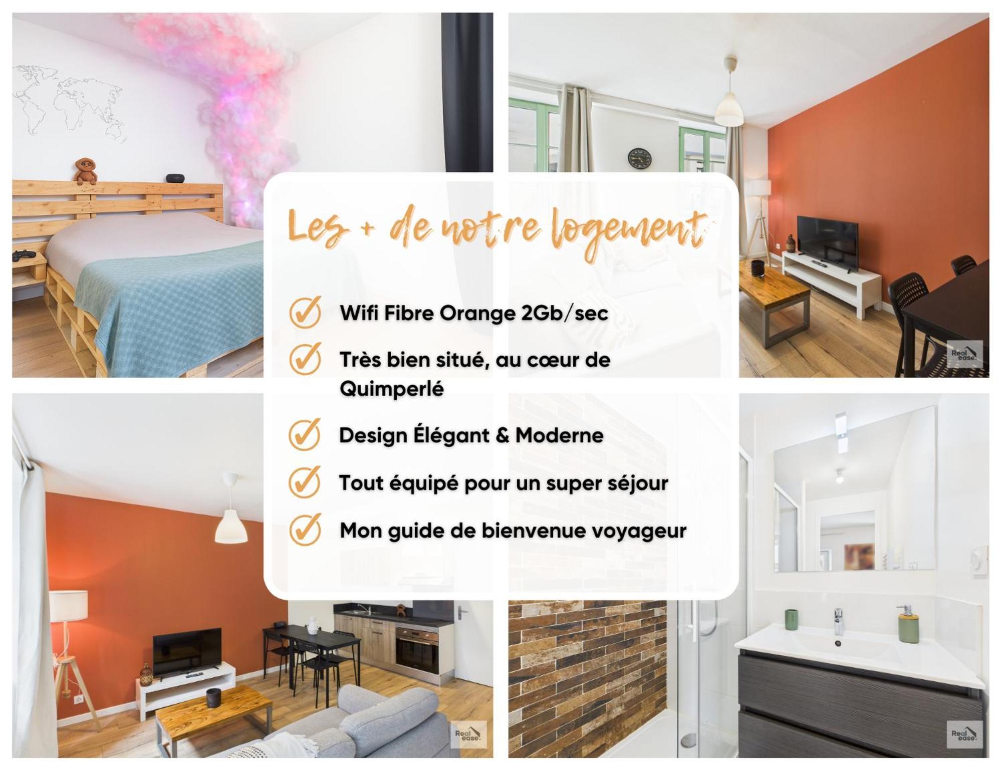 Logement De Caractere En Haute Ville De 캉페흘르 외부 사진