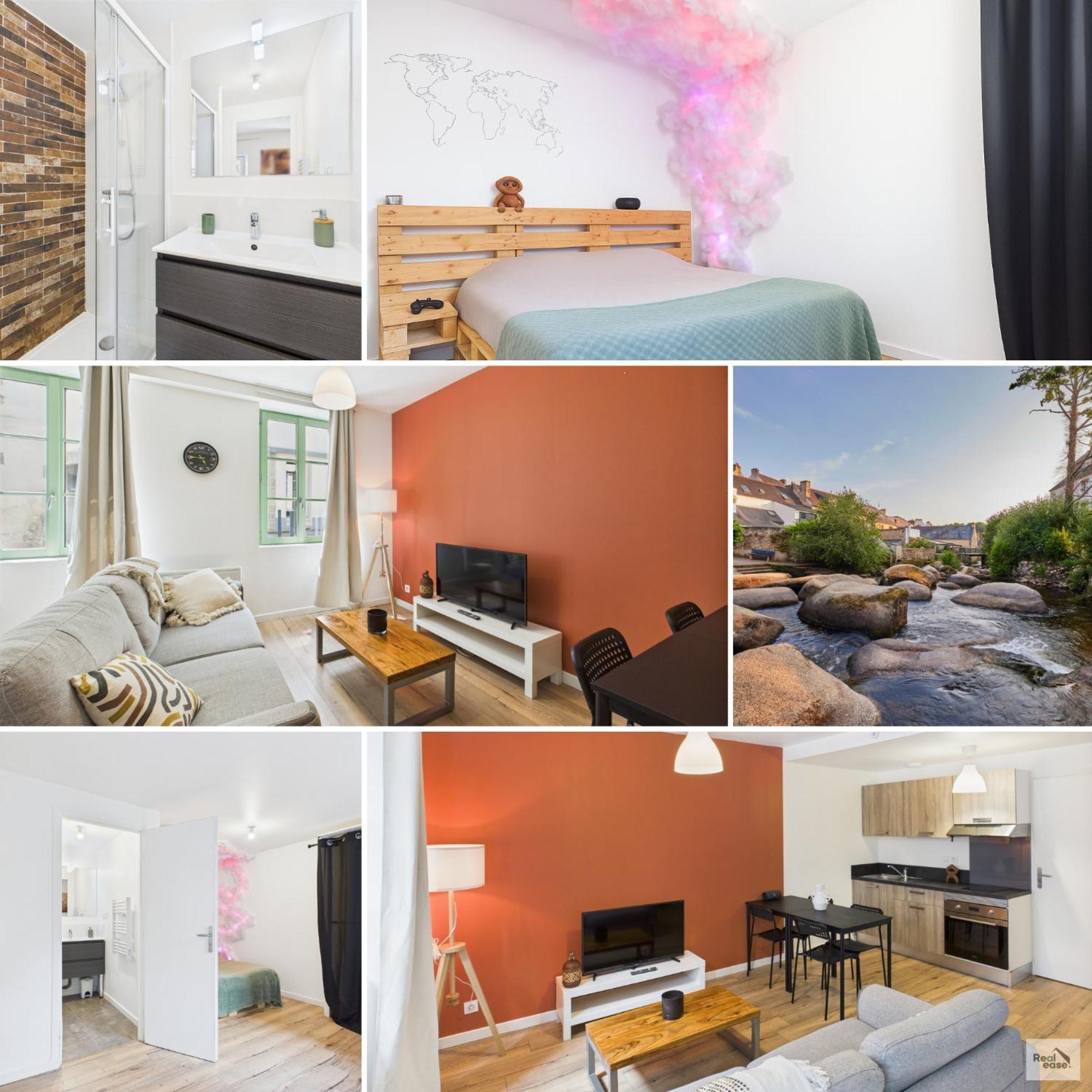 Logement De Caractere En Haute Ville De 캉페흘르 외부 사진