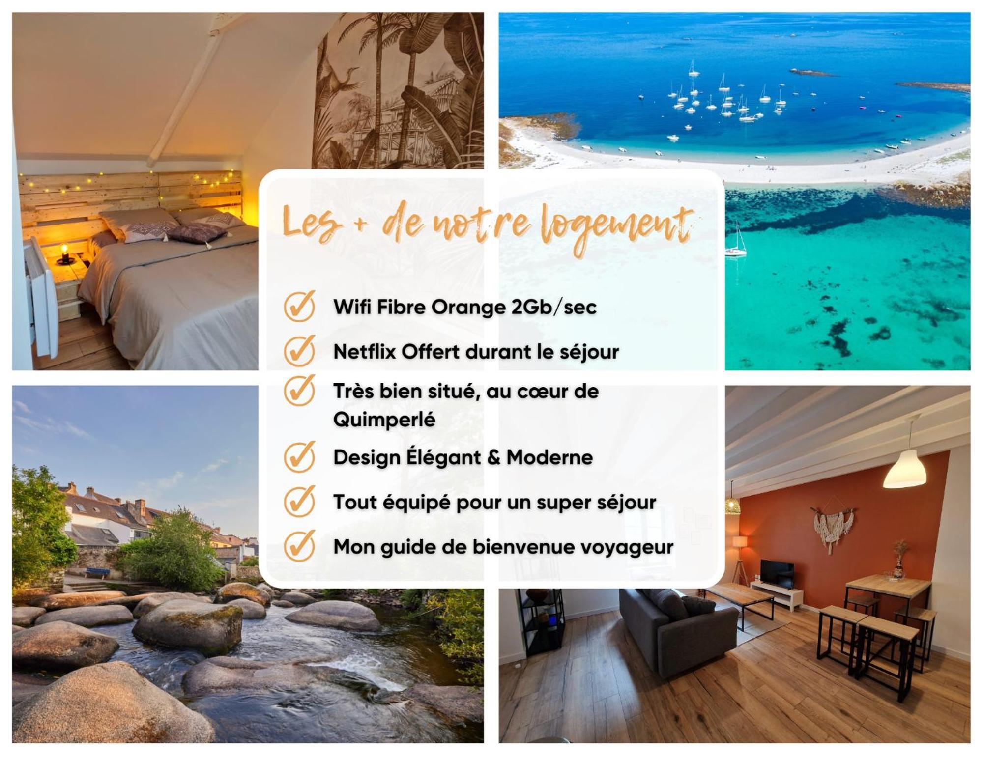 Logement De Caractere En Haute Ville De 캉페흘르 외부 사진